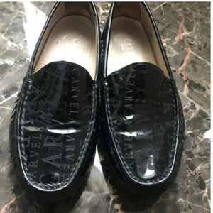 carvela patent moccasin